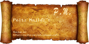 Peltz Majlát névjegykártya